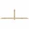 Ekena Millwork Eugene Rough Sawn Timber Gable Bracket, Douglas Fir, 96"W x 32"H x 4"D x 4"F, 8/12 Pitch GBW096X32X0404EUG00RDF - alternate 1